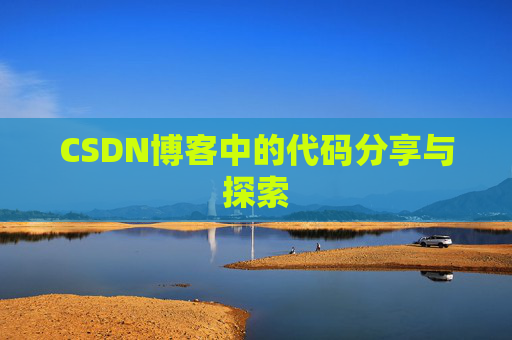 CSDN博客中的代码分享与探索